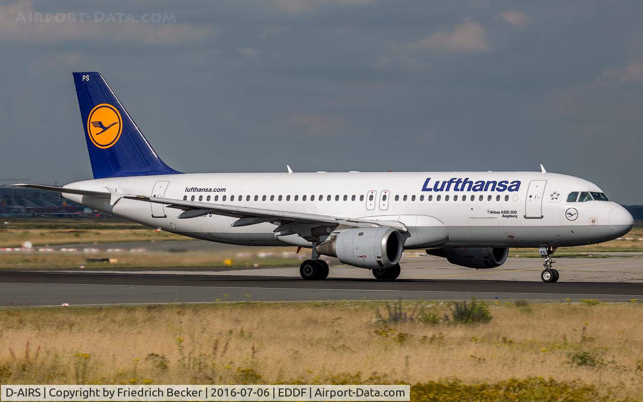 D-AIRS, 1996 Airbus A321-131 C/N 0595, departure via RW18W