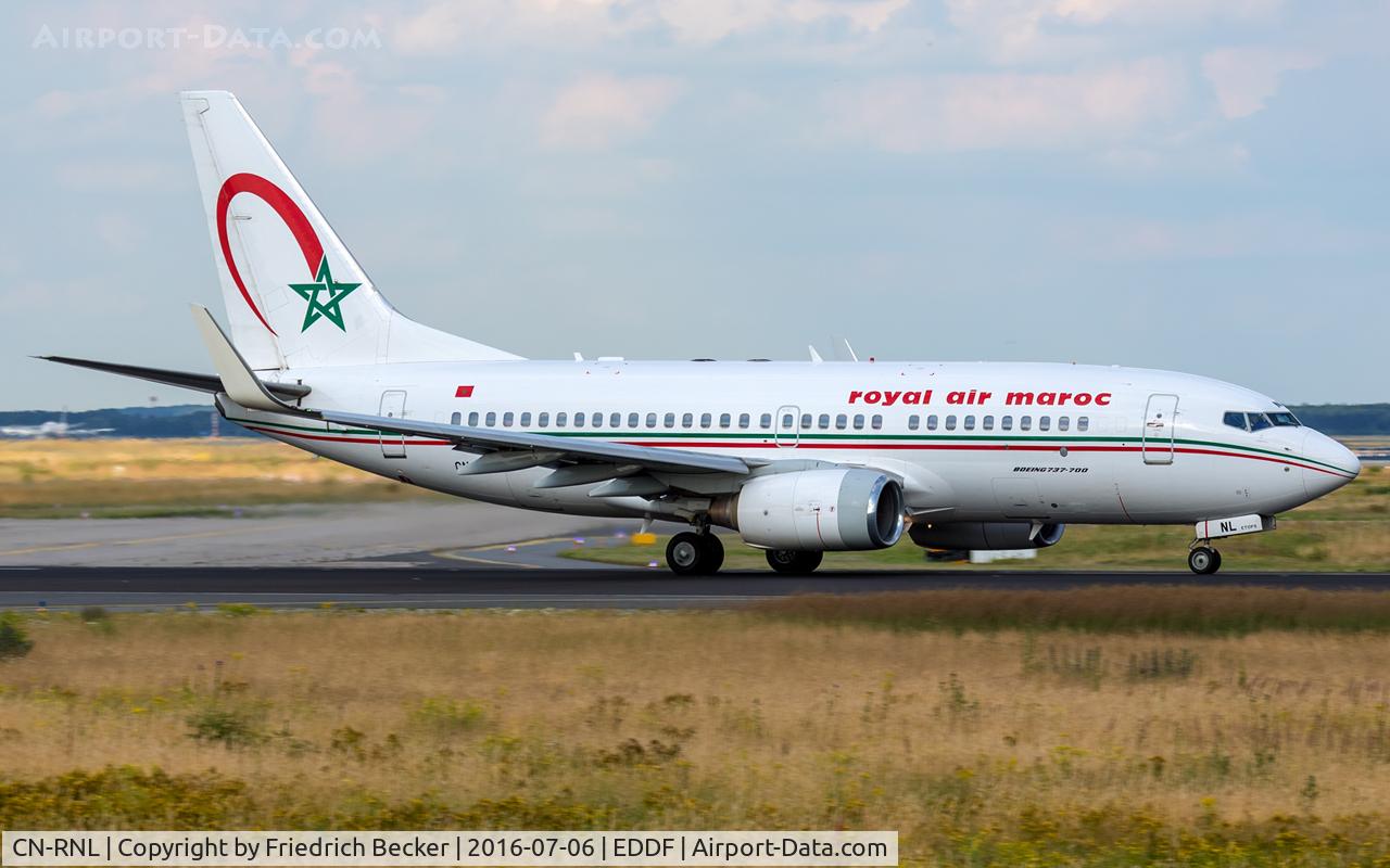 CN-RNL, 1999 Boeing 737-7B6 C/N 28982, departure via RW18W