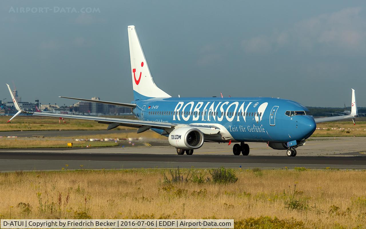 D-ATUI, 2011 Boeing 737-8K5 C/N 37252, line up for departure via RW18W