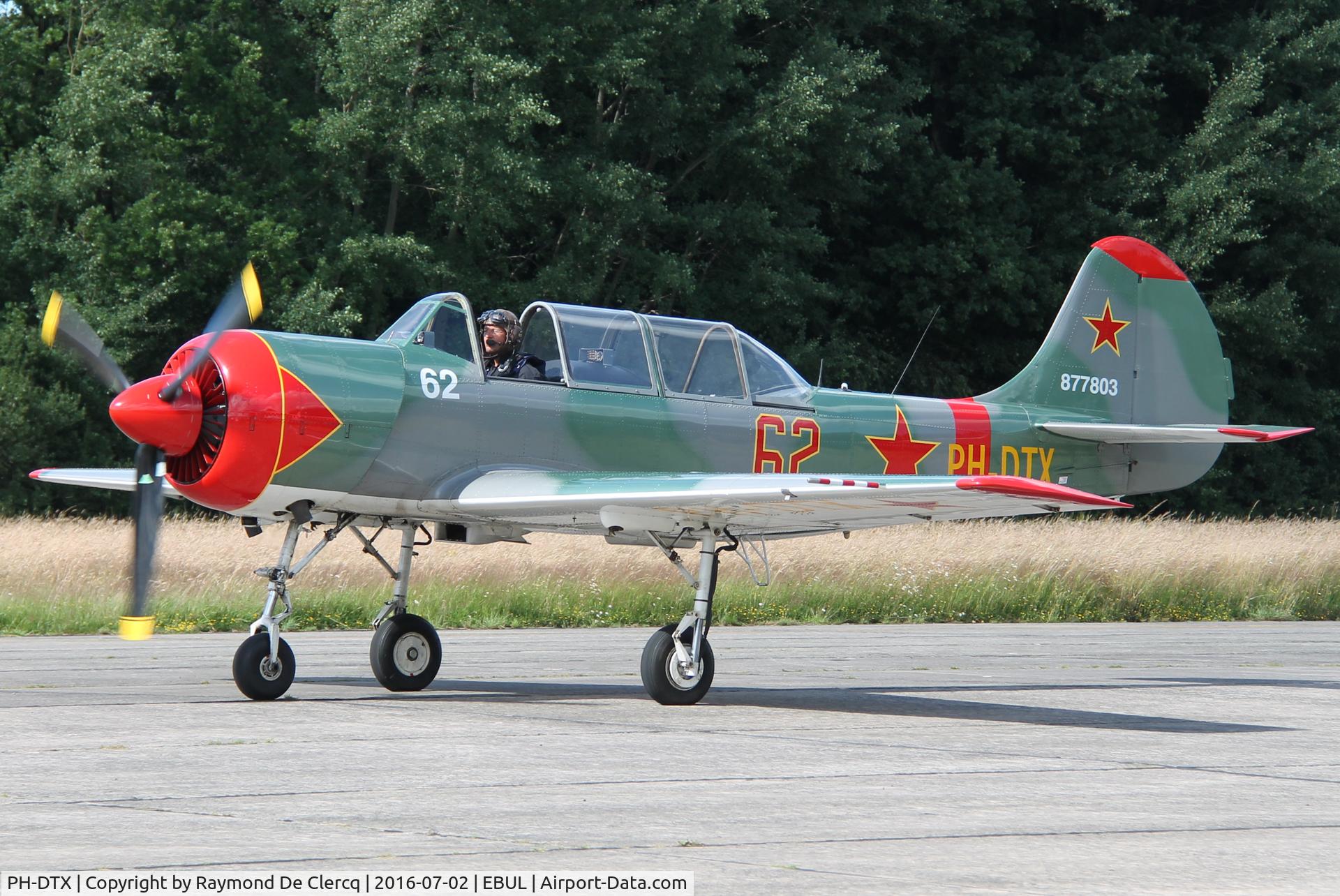 PH-DTX, 1987 Yakovlev Yak-52 C/N 877803, Ursel Avia 2016.