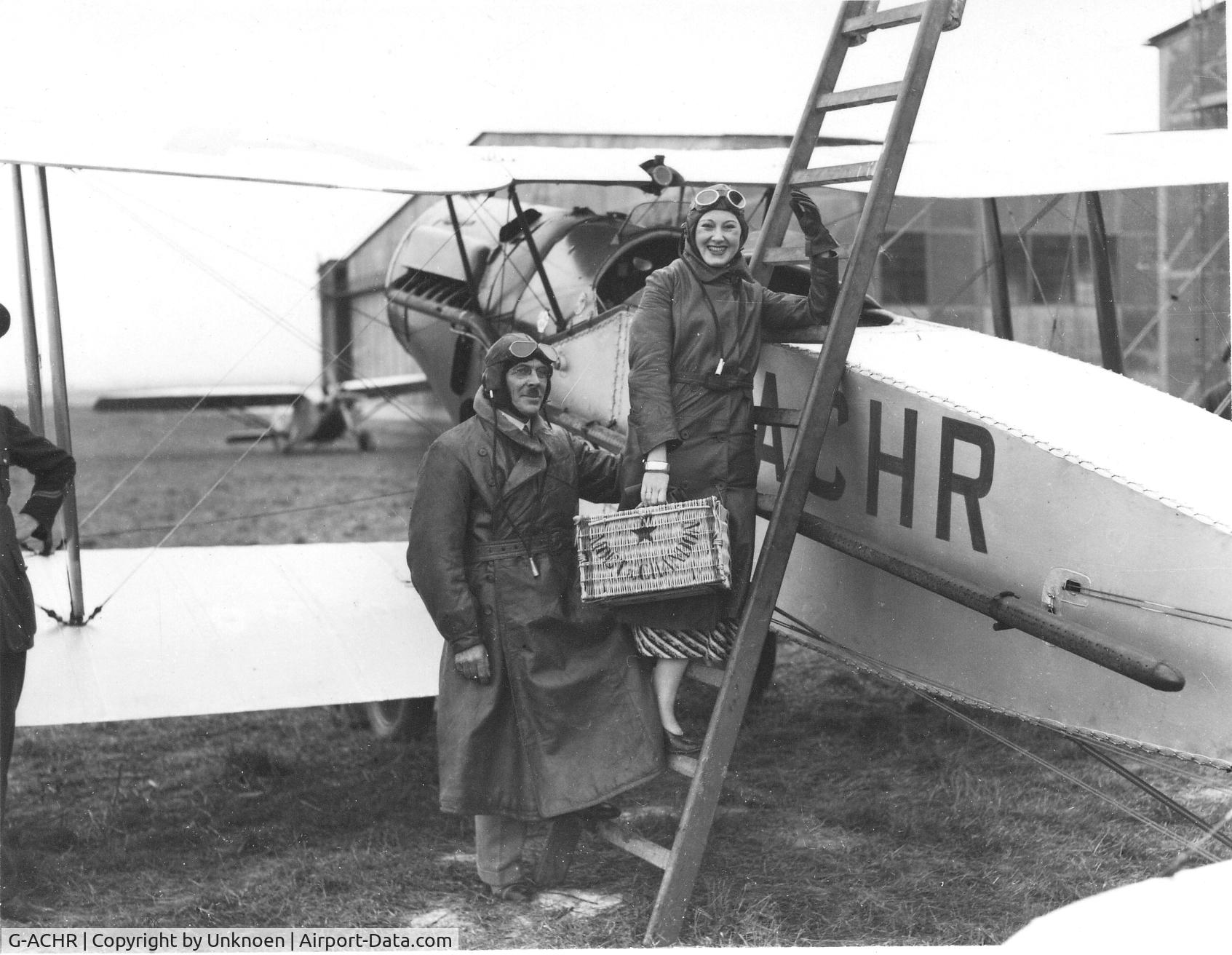 G-ACHR, Bristol F.2B Fighter C/N 7578, My Grandfater Major R C Empson with his wife.