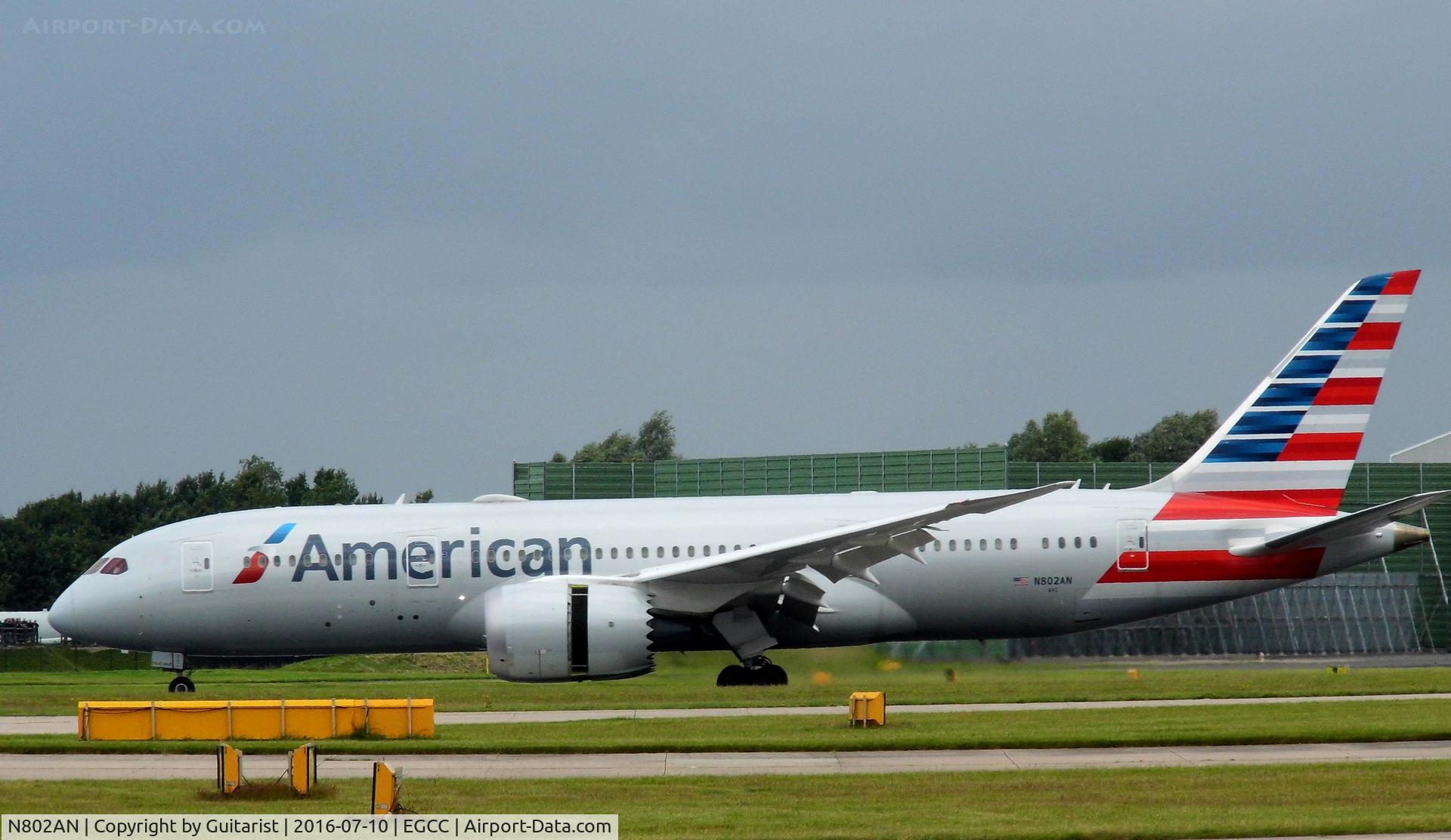 N802AN, 2015 Boeing 787-8 Dreamliner Dreamliner C/N 40620, At Manchester