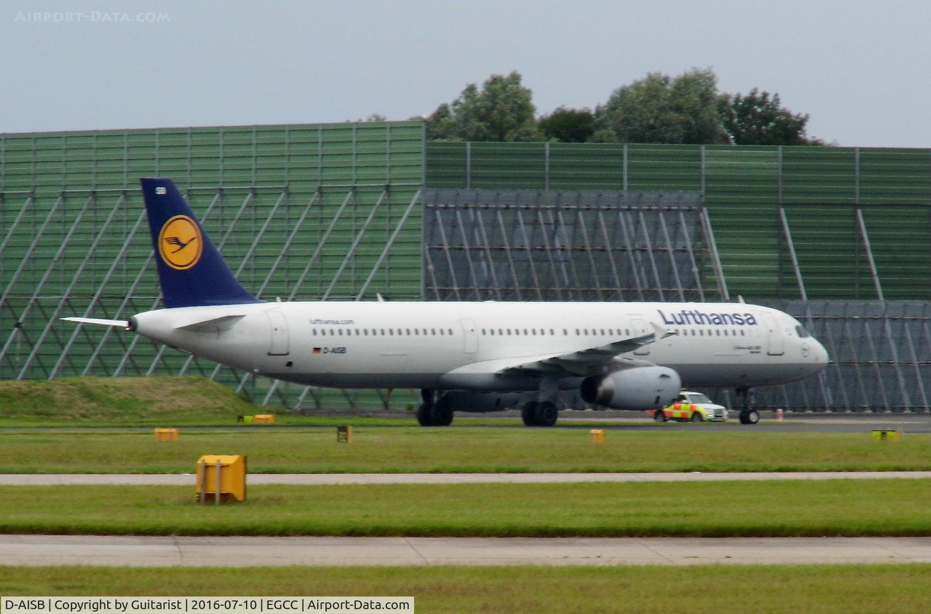 D-AISB, 1999 Airbus A321-231 C/N 1080, At Manchester