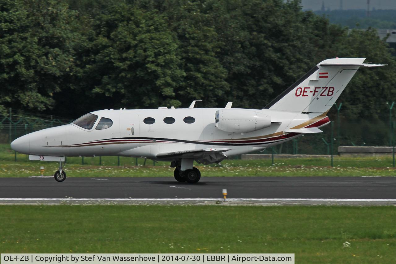 OE-FZB, 2008 Cessna 510 Citation Mustang Citation Mustang C/N 510-0145, Arrival at EBBR.
