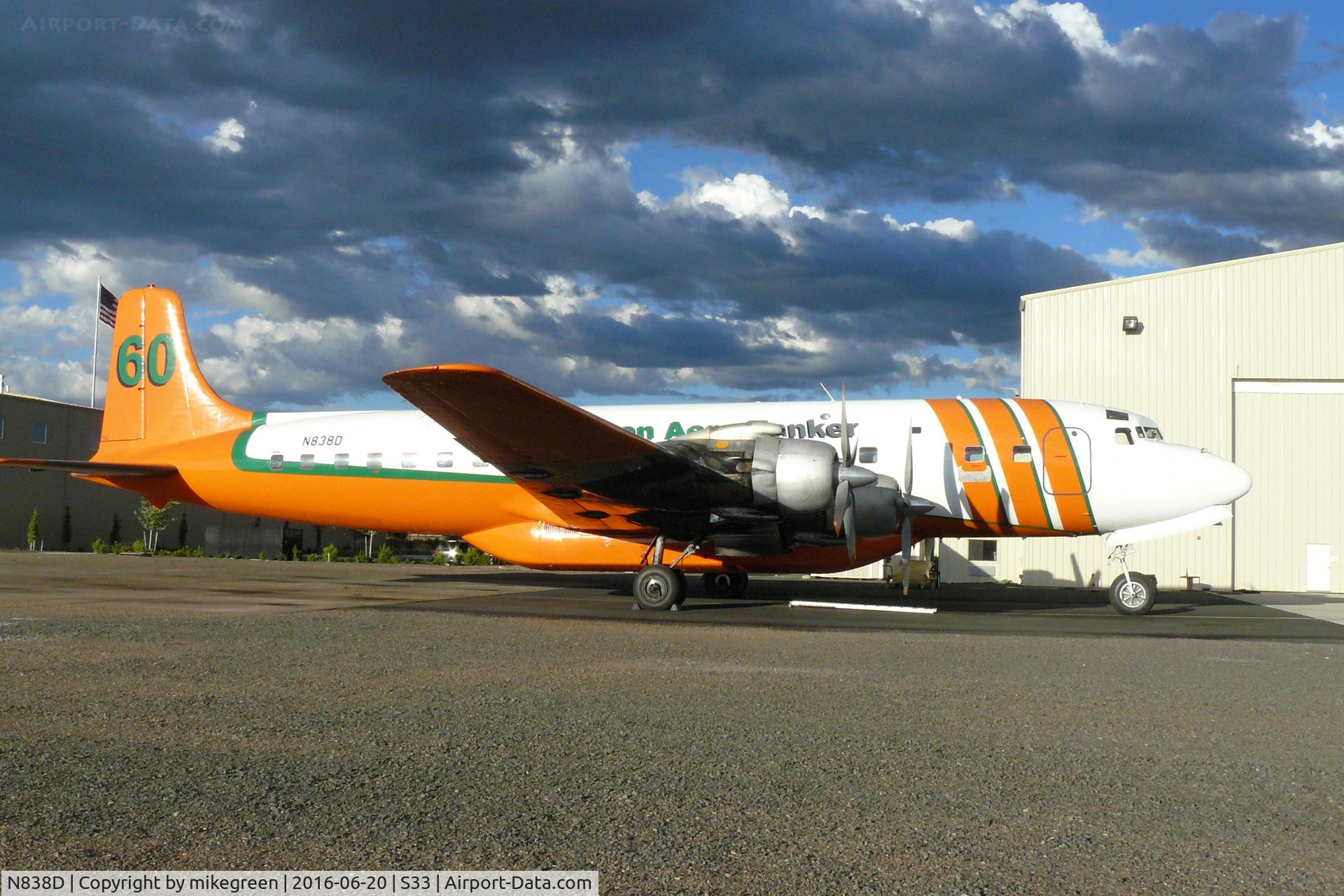 N838D, 1958 Douglas DC-7B C/N 45347, N838D