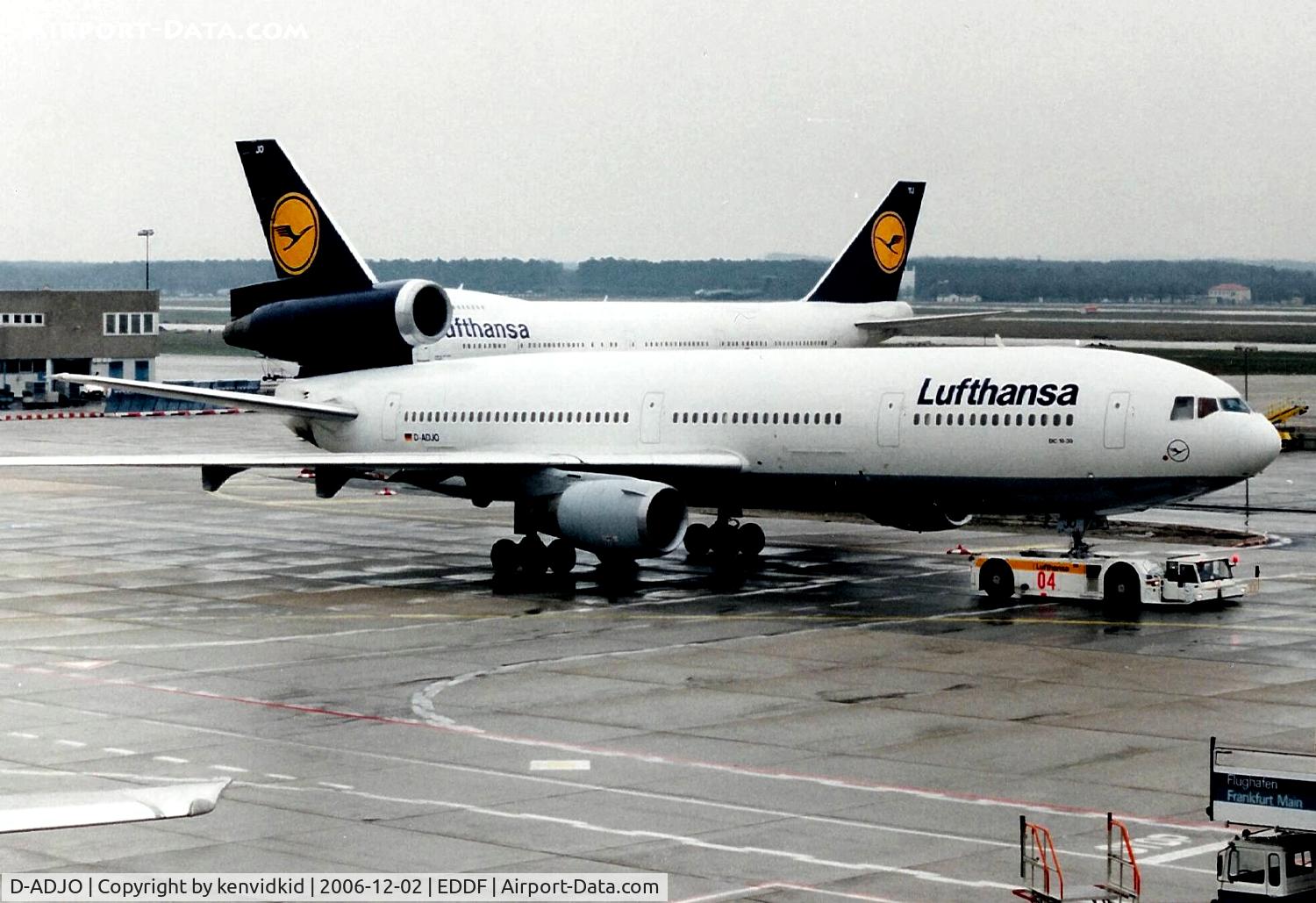 D-ADJO, 1975 McDonnell Douglas DC-10-30 C/N 47928, Lufthansa