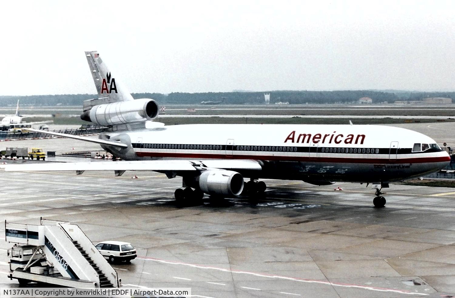 N137AA, 1973 Douglas DC-10-30 C/N 47847, American Airlines