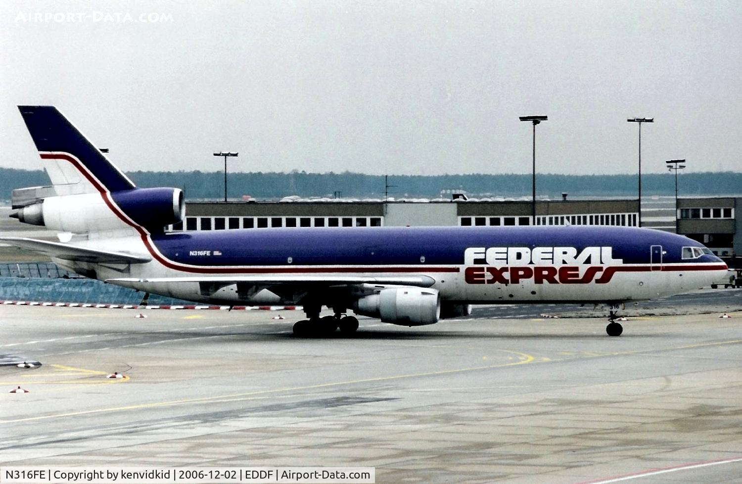 N316FE, 1988 McDonnell Douglas MD-10-30F C/N 48314, FedEx