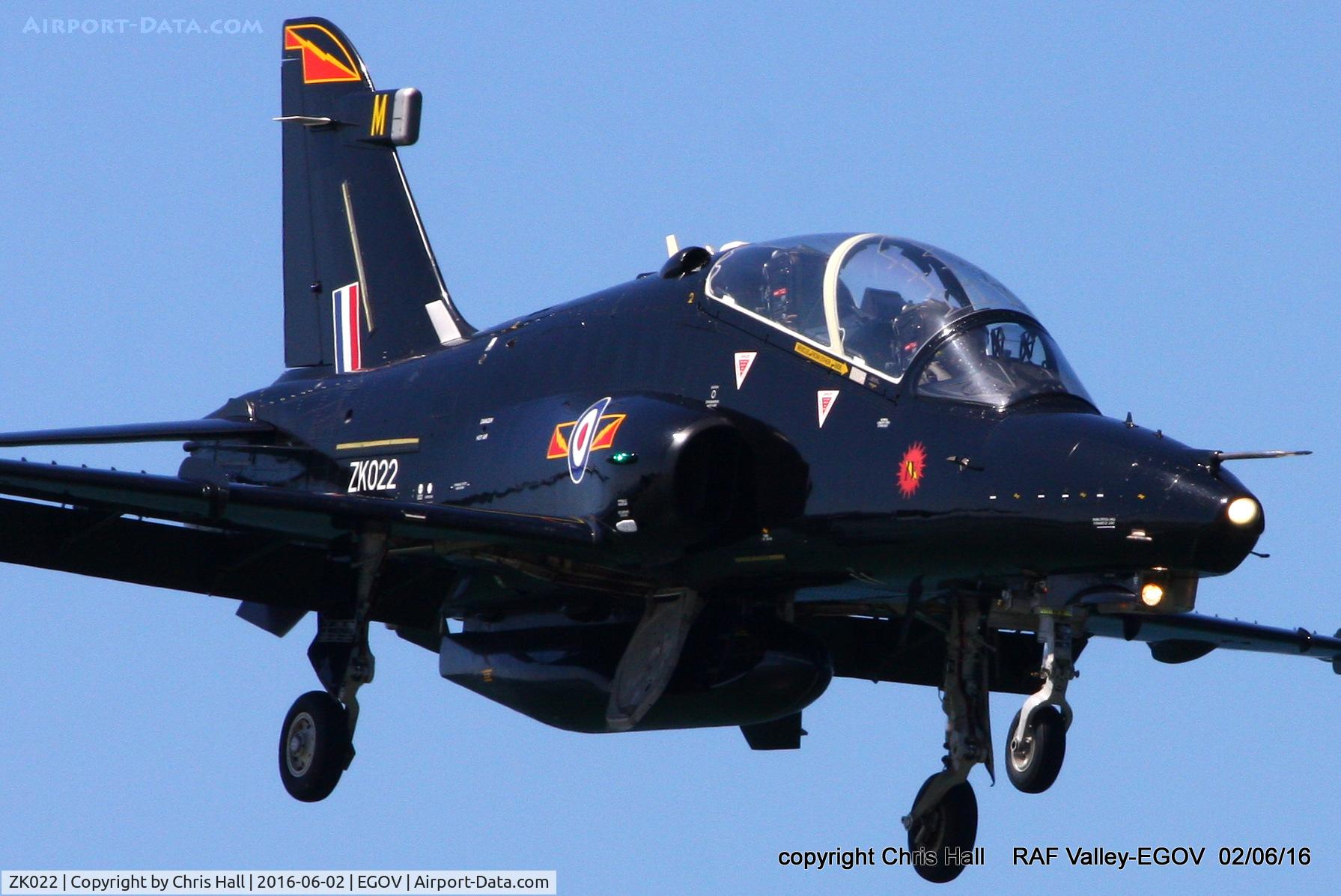 ZK022, 2009 British Aerospace Hawk T2 C/N RT013/1251, RAF IV Sqn