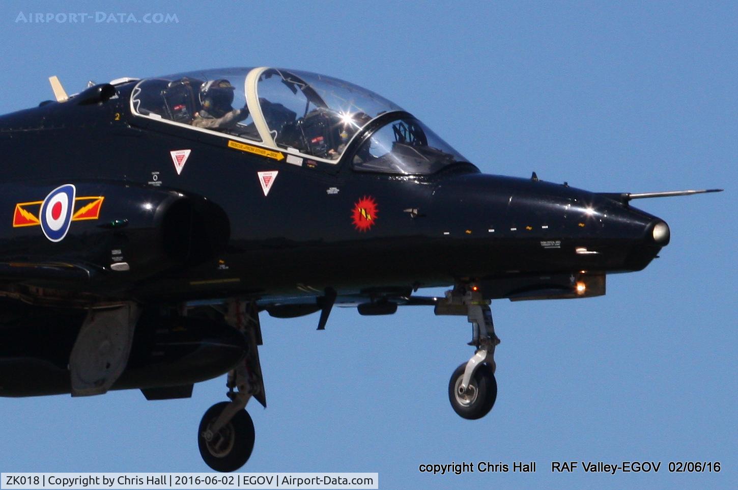 ZK018, 2008 British Aerospace Hawk T2 C/N RT009/1247, RAF IV Sqn