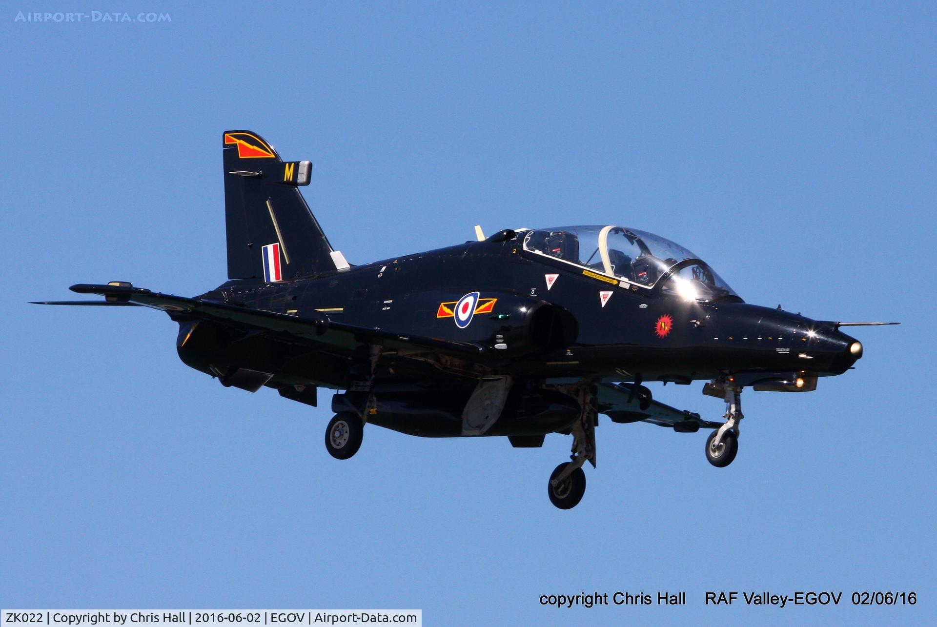 ZK022, 2009 British Aerospace Hawk T2 C/N RT013/1251, RAF IV Sqn