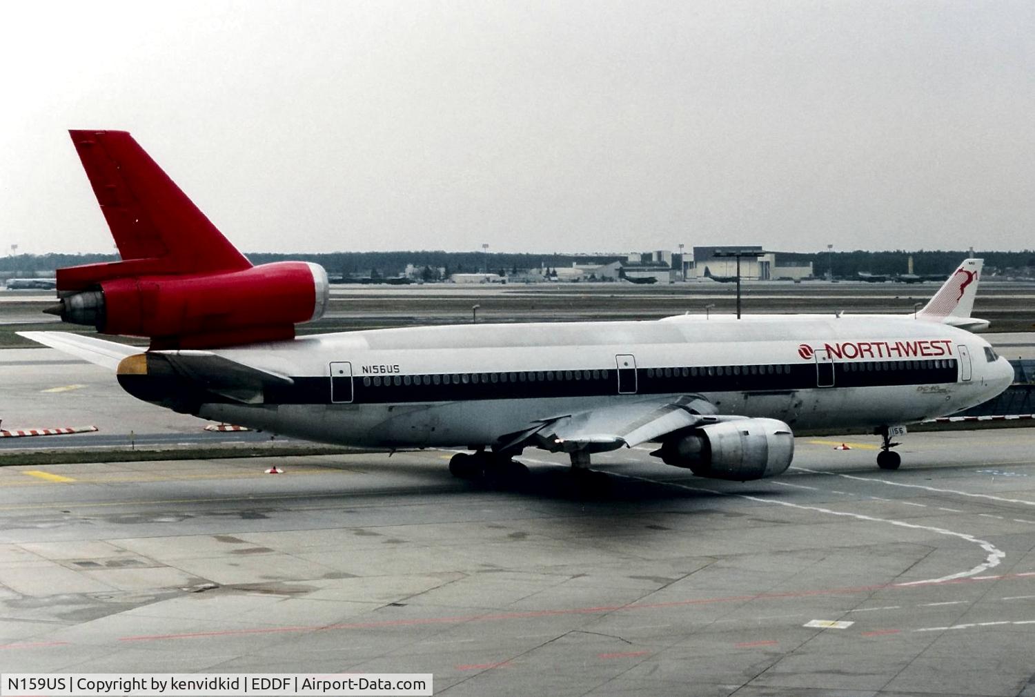 N159US, 1974 Douglas DC-10-40 C/N 46768, Northwest