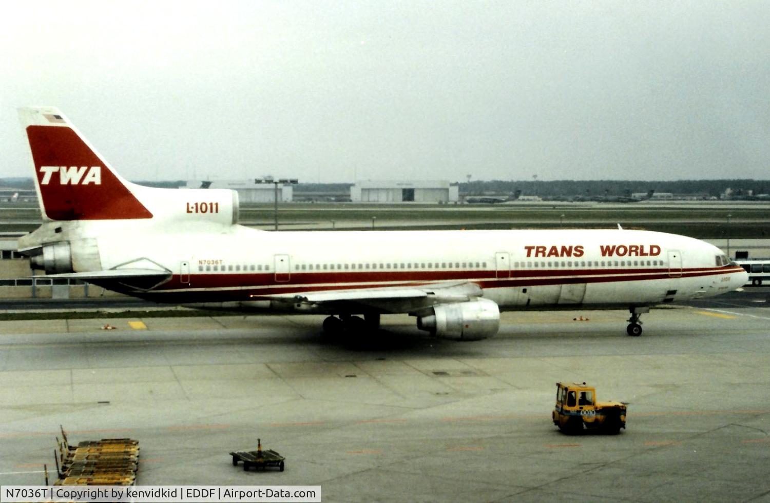N7036T, 1982 Lockheed L-1011-385-1-15 TriStar 100 C/N 193B-1232, TWA