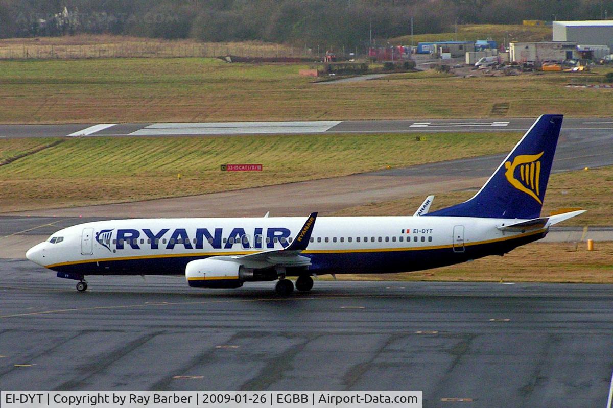 EI-DYT, 2008 Boeing 737-8AS C/N 33634, Boeing 737-8AS [33634] (Ryanair) Birmingham Int'l~G 26/01/2009