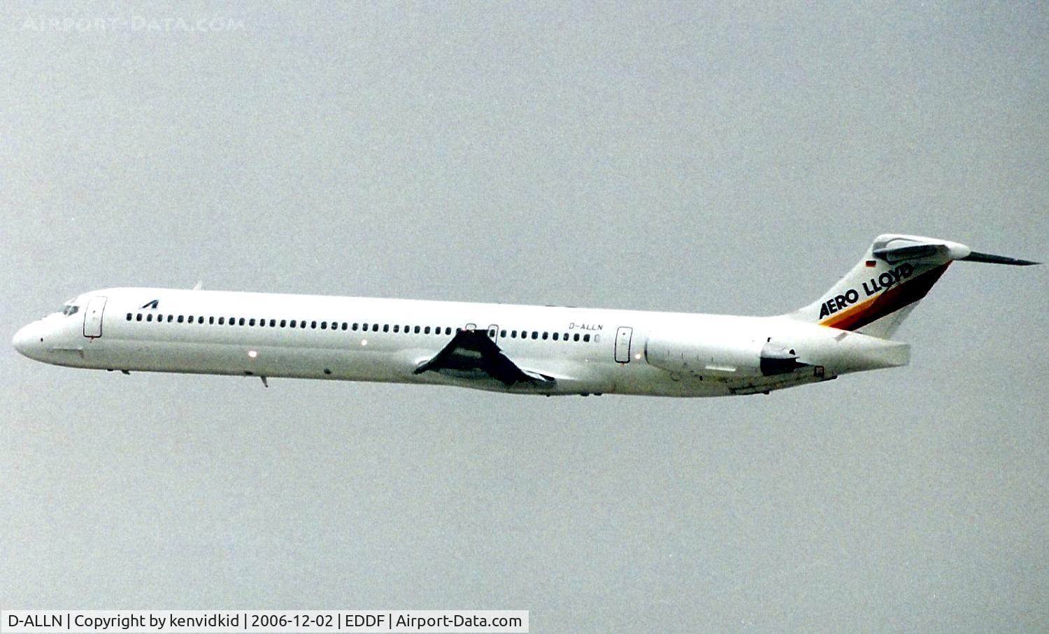 D-ALLN, 1990 McDonnell Douglas MD-83 (DC-9-83) C/N 49857, Aero Lloyd