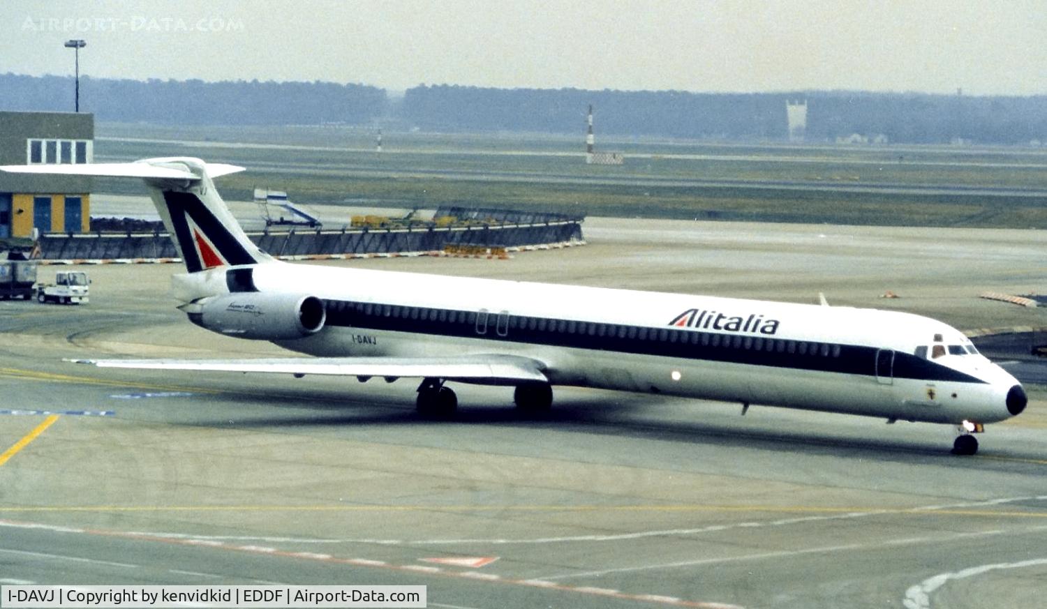 I-DAVJ, 1987 McDonnell Douglas MD-82 (DC-9-82) C/N 49431, Alitalia
Withdrawn and stored Rome 11-2004