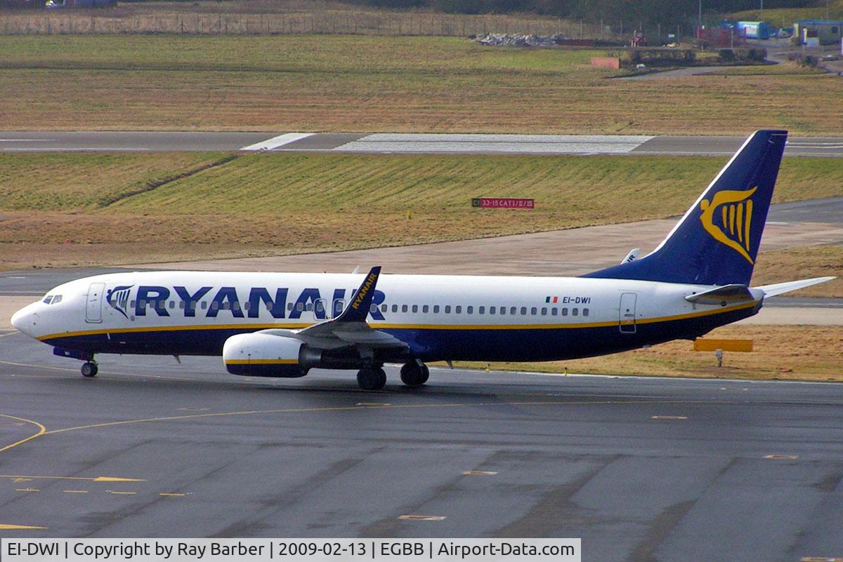 EI-DWI, 2007 Boeing 737-8AS C/N 33643, Boeing 737-8AS [33643] (Ryanair) Birmingham Int'l~G 13/02/2009