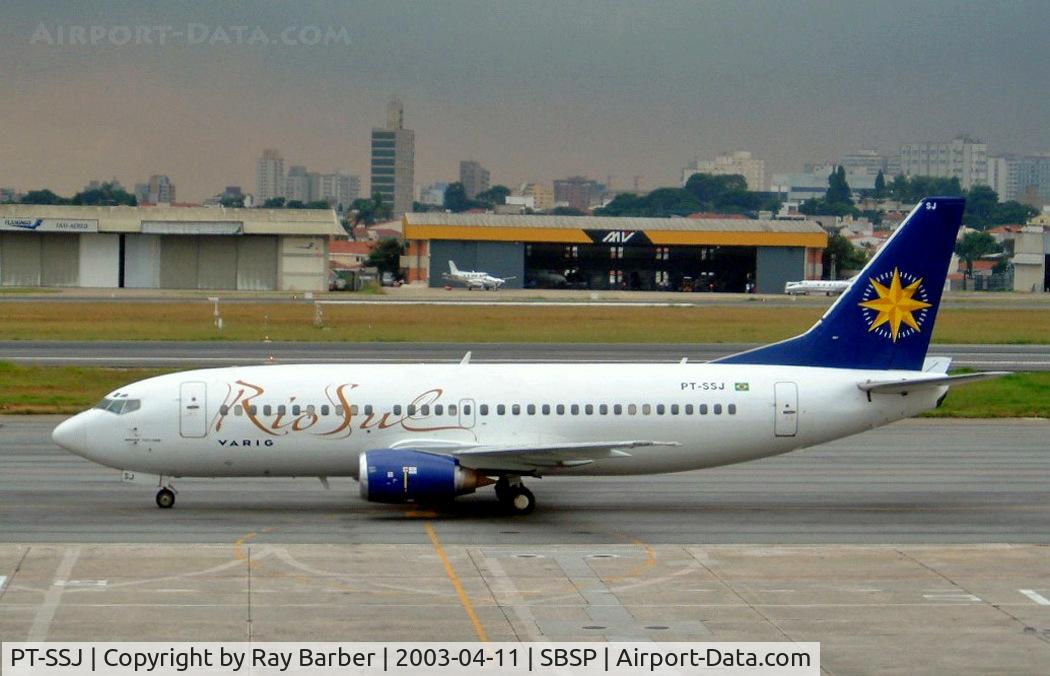 PT-SSJ, 1990 Boeing 737-33A C/N 24791, Boeing 737-33A [24791] (Rio Sul) Sao Paulo-Congonhas~PP 11/04/2003