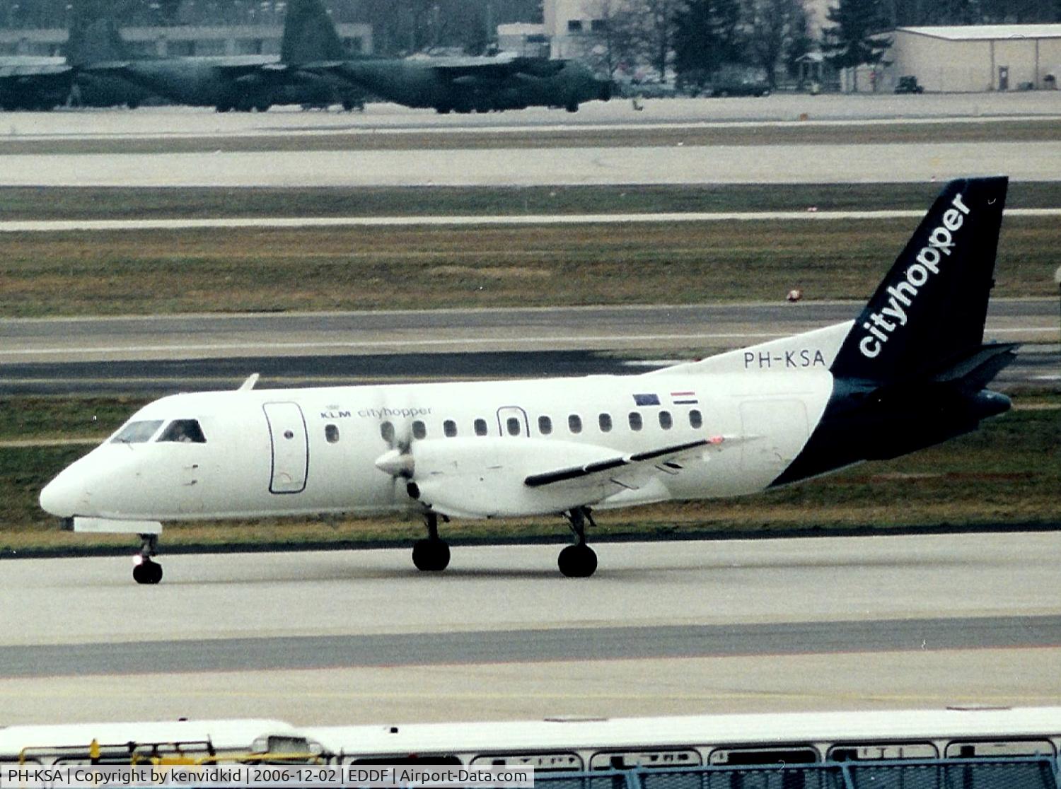 PH-KSA, 1989 Saab 340B C/N 340B-175, KLM Cityhopper