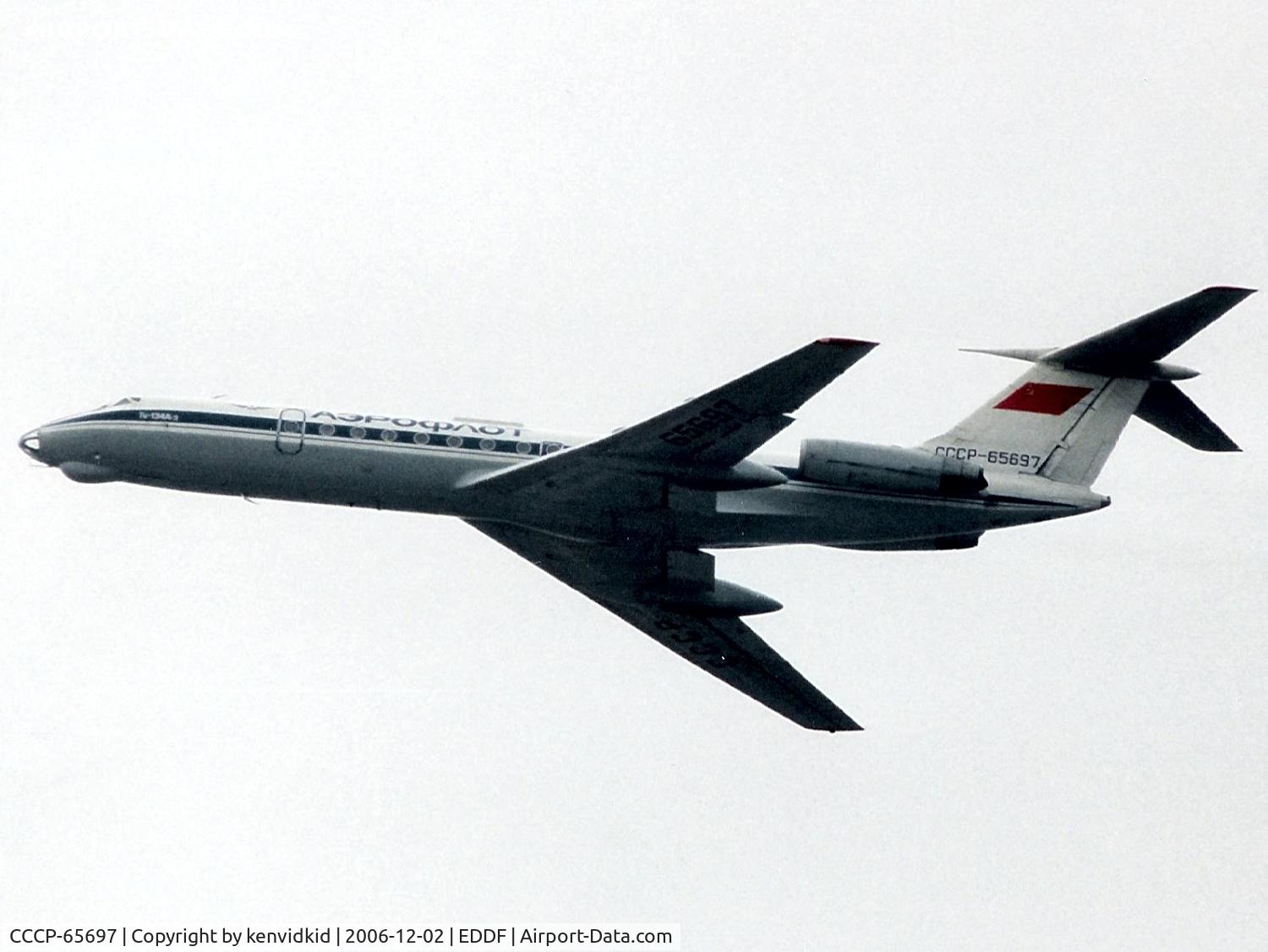 CCCP-65697, 1980 Tupolev Tu-134A-3 C/N 63307, Aeroflot