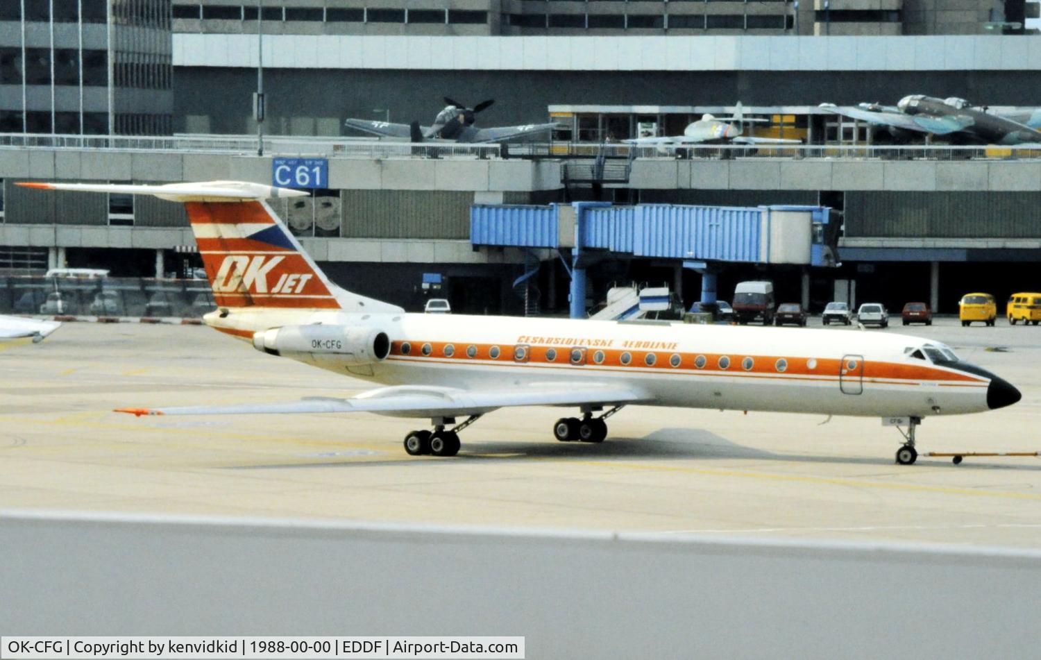 OK-CFG, 1972 Tupolev Tu-134 C/N 2351710, Czechoslovak Airlines ?SA