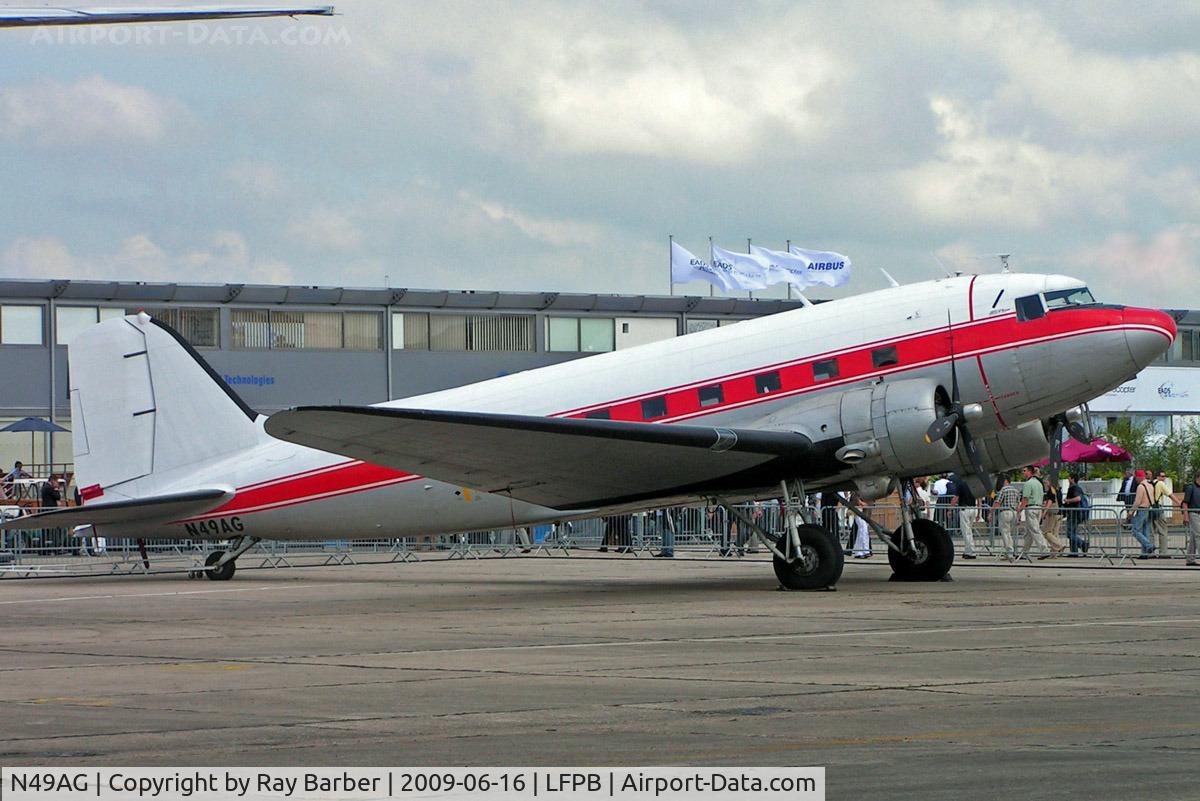 N49AG, 1943 Douglas DC-3A C/N 11737, Douglas DC-3C-53D-DO [11737] (Dakota Unlimited) Paris-Le Bourget~F 16/06/2009