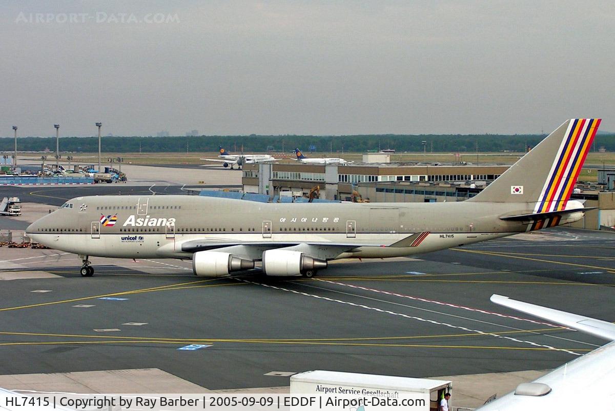 HL7415, 1993 Boeing 747-48EM(BDSF) C/N 25777, Boeing 747-48E [25777] (Asiana Airlines) Frankfurt~D 09/09/2005