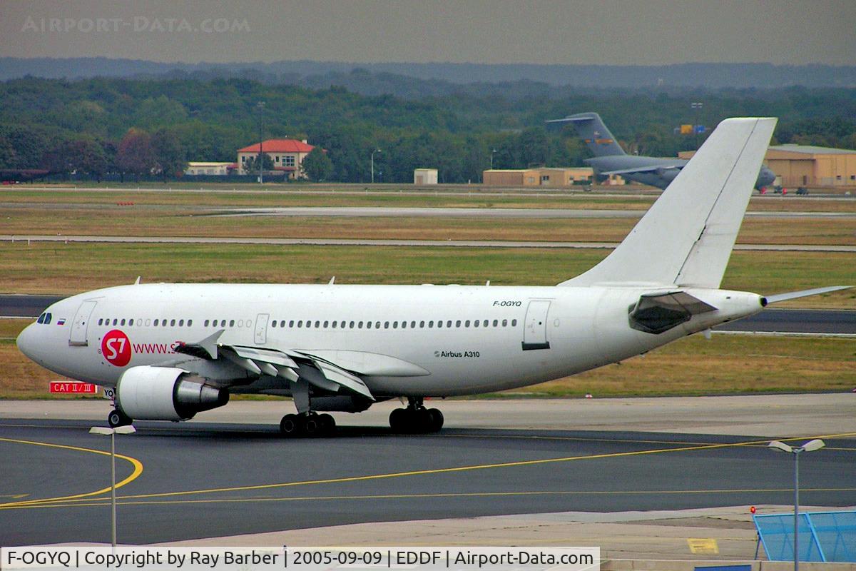 F-OGYQ, 1987 Airbus A310-324 C/N 453, Airbus A310-324 [453] (S7 Airlines) Frankfurt~D 09/09/2005