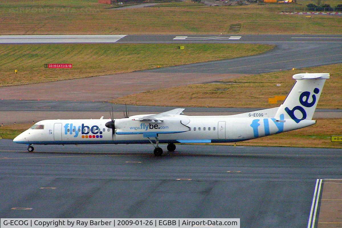 G-ECOG, 2008 De Havilland Canada DHC-8-402Q Dash 8 C/N 4220, De Havilland Canada DHC-8Q-402 Dash 8 [4220] (Flybe) Birmingham Int'l~G 26/01/2009