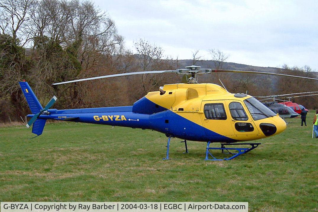G-BYZA, 1992 Aerospatiale AS-355F-2 Ecureuil 2 C/N 5518, Aerospatiale AS.355F2 Ecureuil II [5518] (MM Air) Cheltenham Racecourse~G 18/03/2004