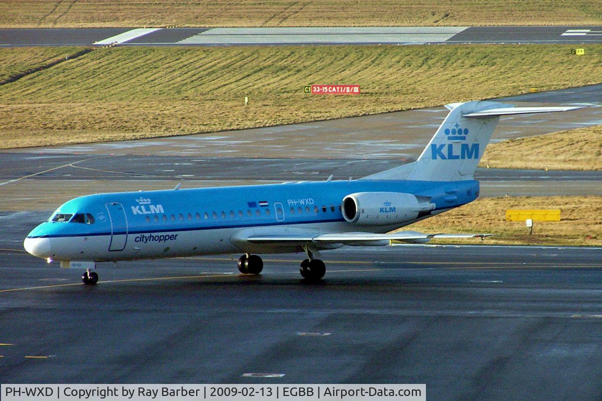 PH-WXD, 1995 Fokker 70 (F-28-0070) C/N 11563, Fokker F-70 [11563] (KLM cityhopper) Birmingham Int'l~G 13/02/2009