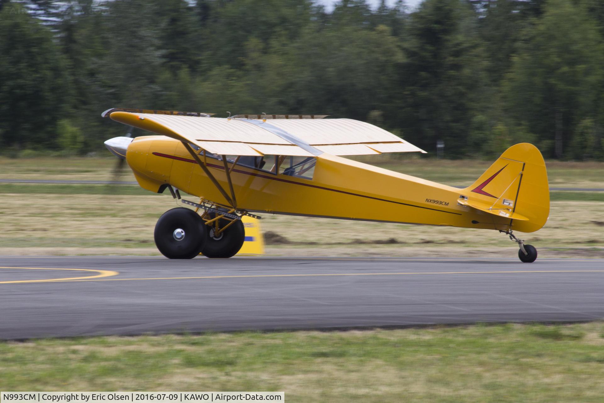 N993CM, 2014 James Claypool SQ2 C/N TCQ0901055, SQ2 taxing to depart the 2016 Arlington Fly-In.