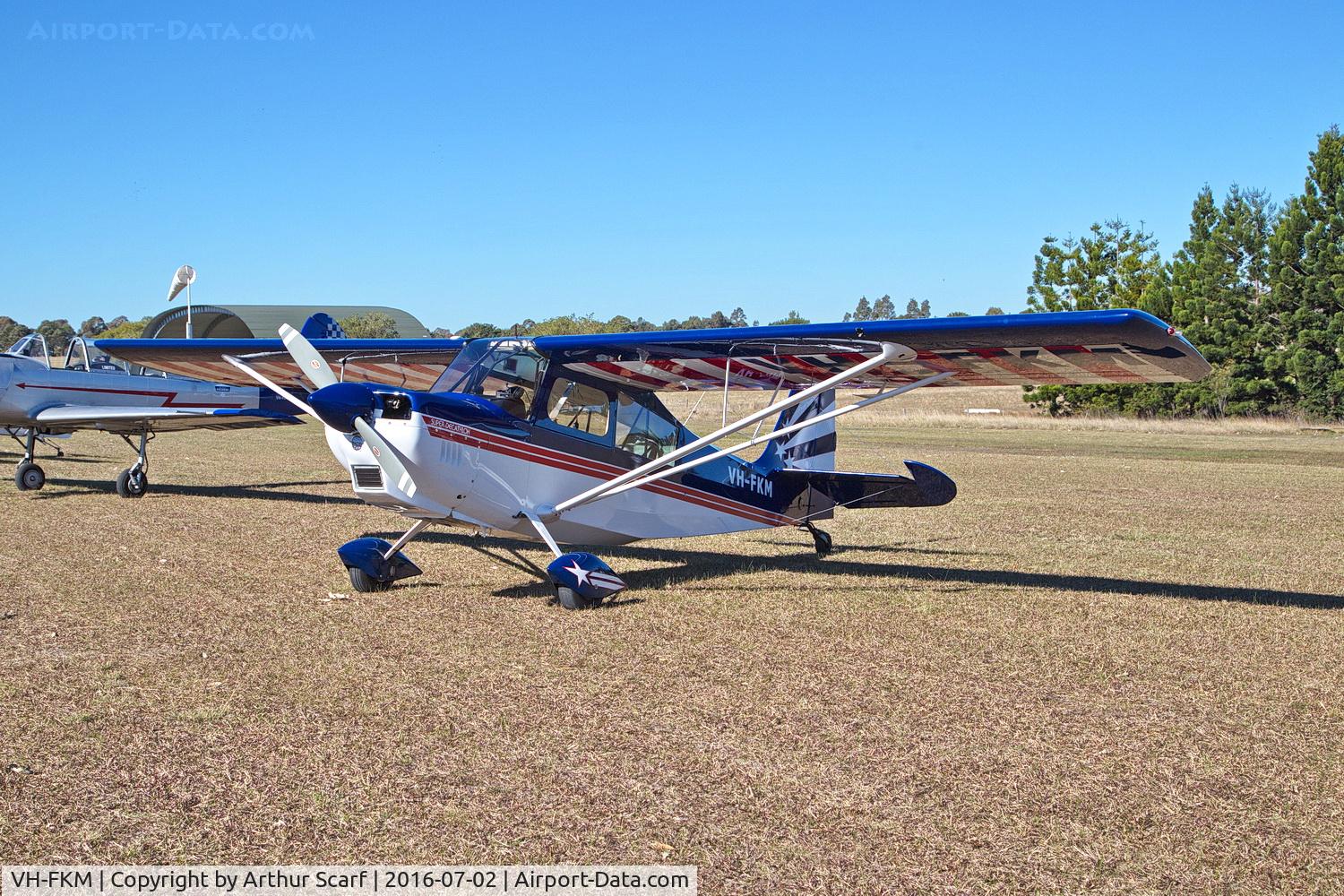 VH-FKM, Champion 8KCAB C/N 851-99, VH-FKM Luskintyre NSW 02-07-2016