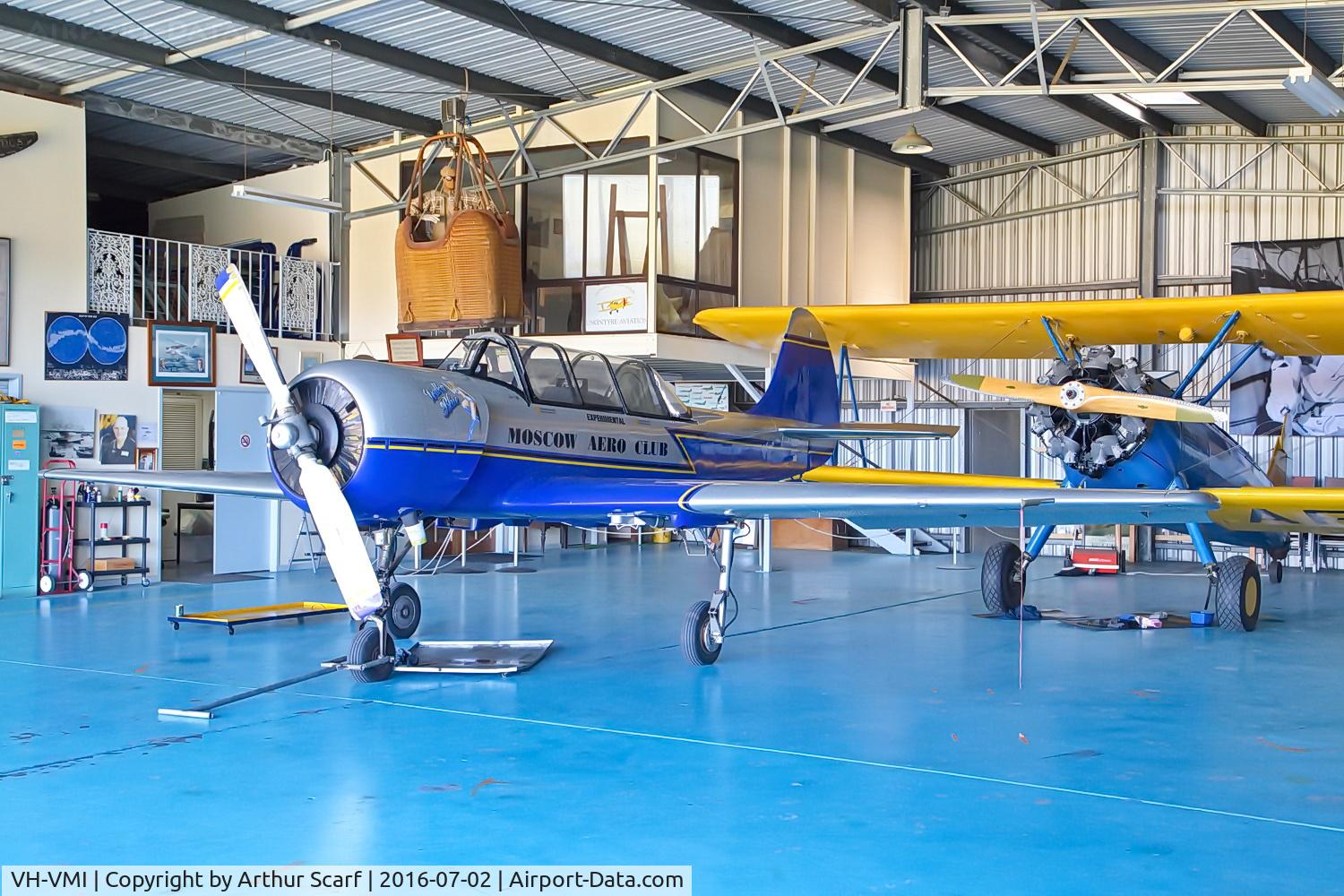 VH-VMI, 1985 Yakovlev Yak-52 C/N 855108, VH-VMI Luskintyre NZW July 2016