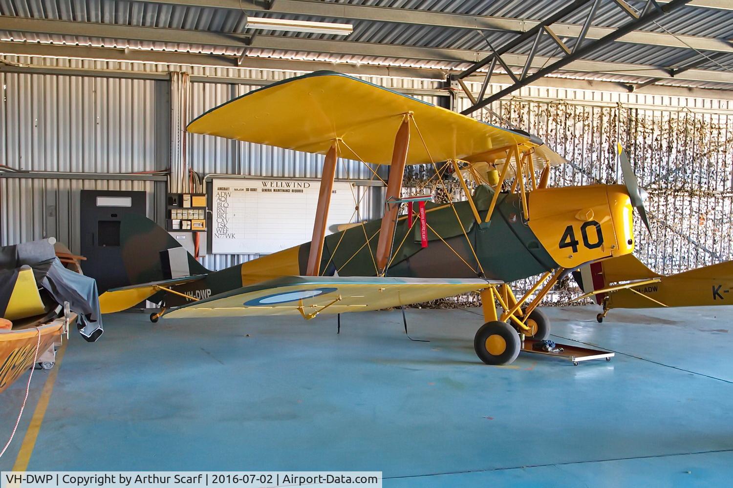VH-DWP, 1941 De Havilland Australia DH-82A Tiger Moth C/N DHA259, VH-DWP Luskintyre NSW July 2016