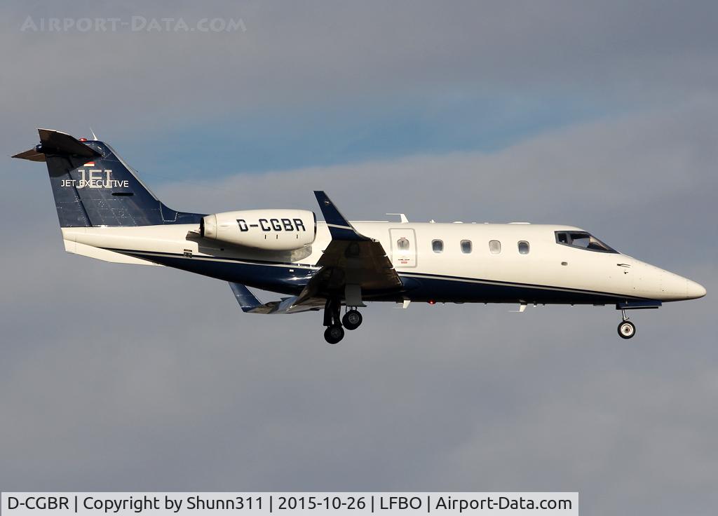 D-CGBR, 1985 Learjet 55 C/N 55-122, Landing rwy 14R