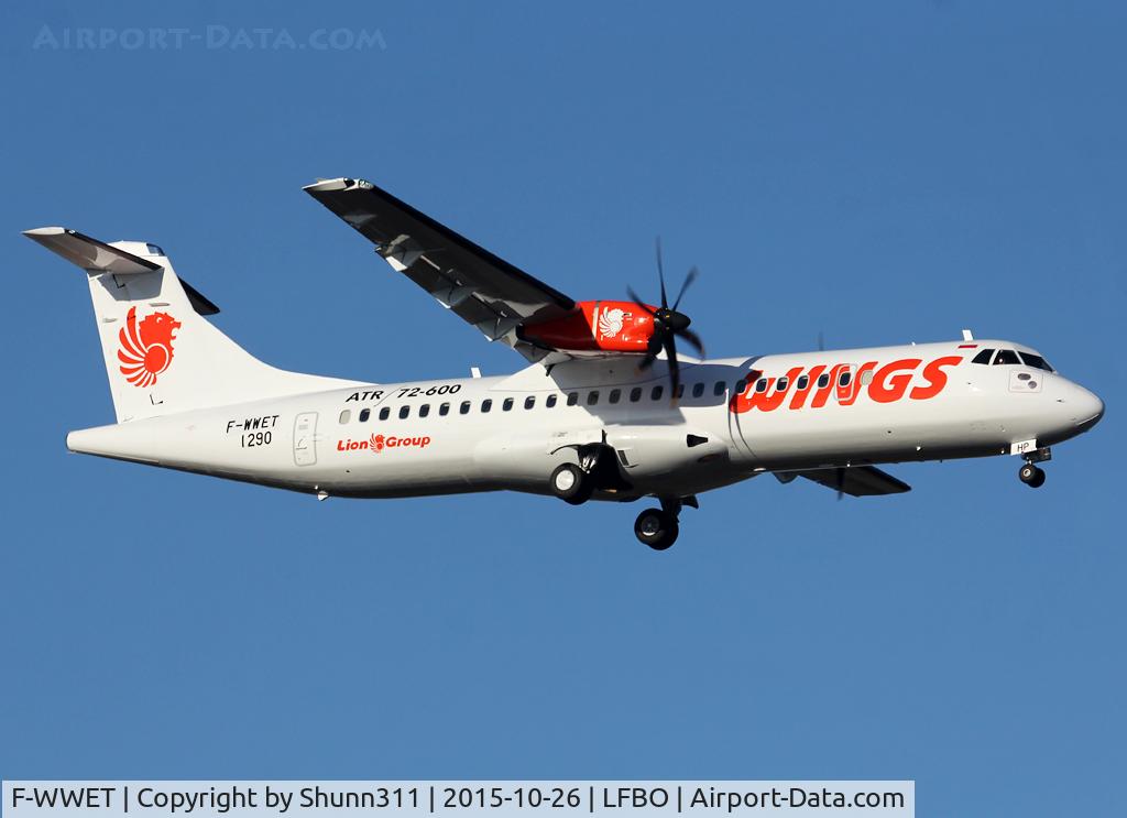 F-WWET, 2015 ATR 72-600 (72-212A) C/N 1290, C/n 1290 - To be PK-WHP