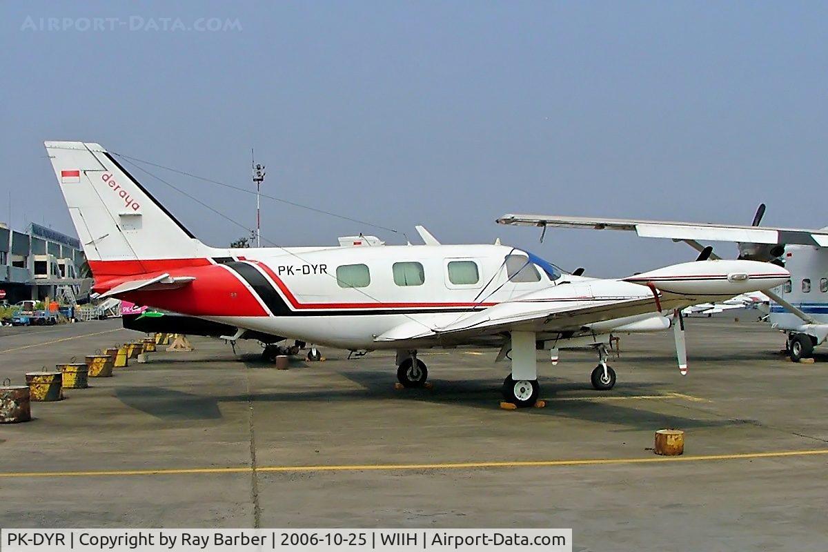 PK-DYR, Piper PA-31T C/N 31T-7820054, Piper PA-31T Cheyenne II [31T-7820054] (Deraya Air Taxi) Jakarta-Halim Perdanakusuma Int~PK 25/10/2006