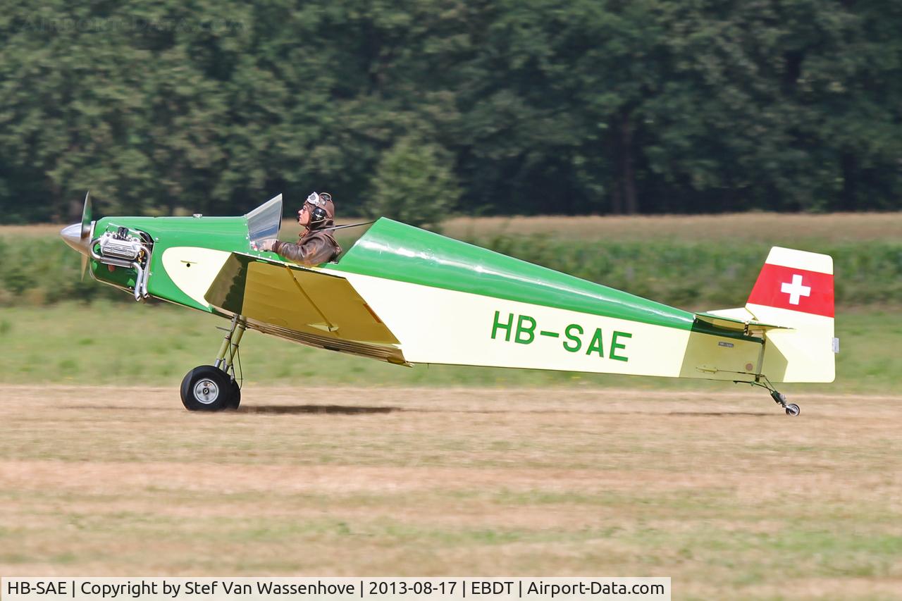 HB-SAE, 1958 Jodel D-9 Bebe Bebe C/N AB-11, Schaffen-Diest Oldtimer Fly-Inn 2013.