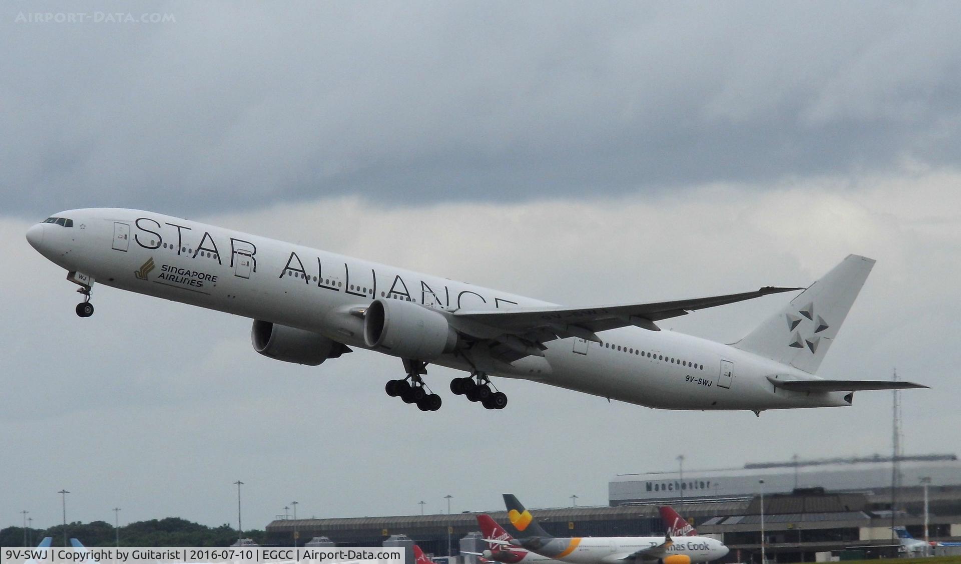 9V-SWJ, 2007 Boeing 777-312/ER C/N 34575, At Manchester