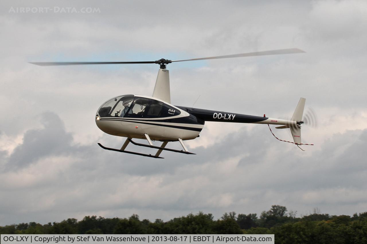 OO-LXY, 2009 Robinson R44 Raven I C/N 2018, Schaffen-Diest Oldtimer Fly-Inn 2013.