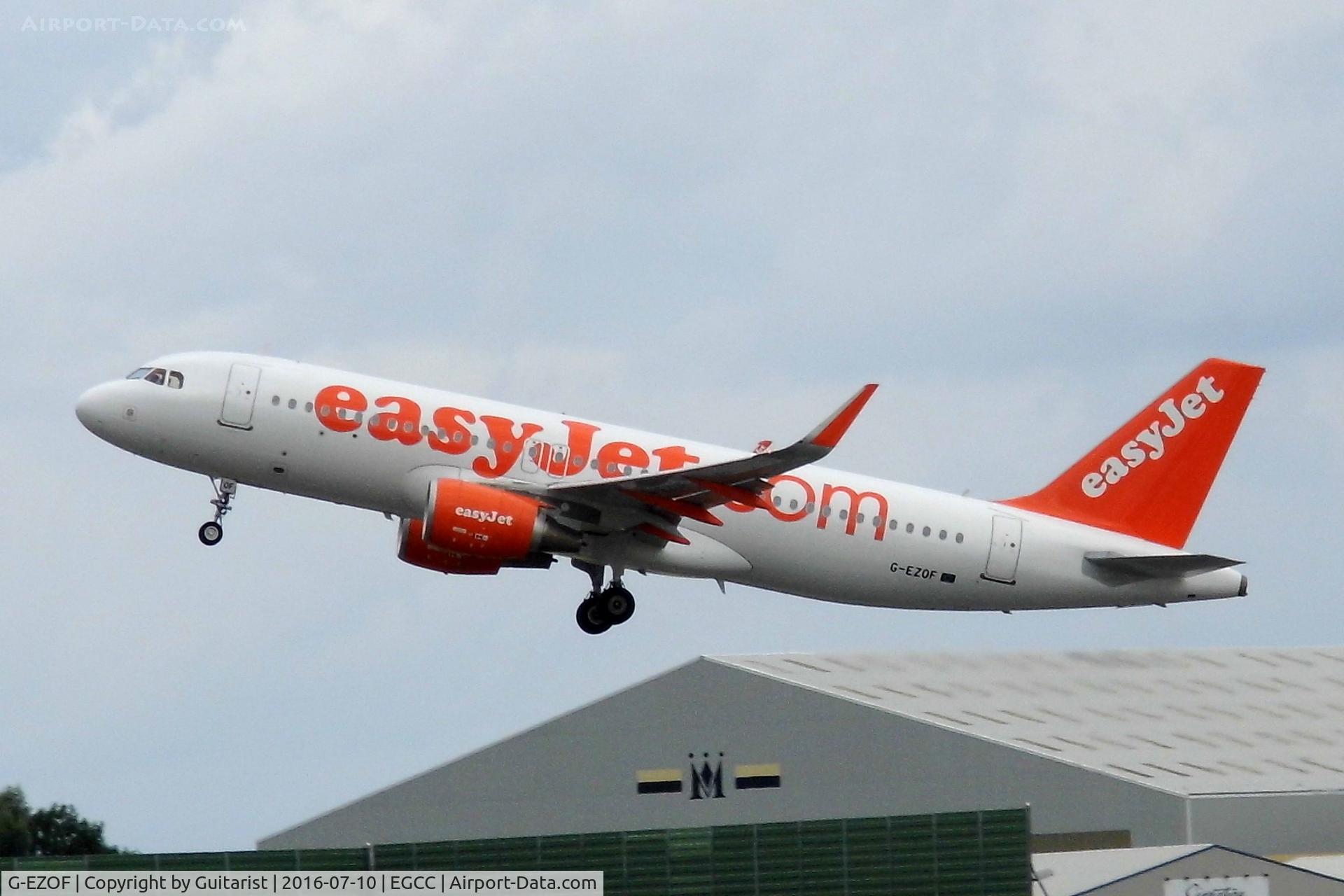 G-EZOF, 2015 Airbus A320-214 C/N 6525, At Manchester