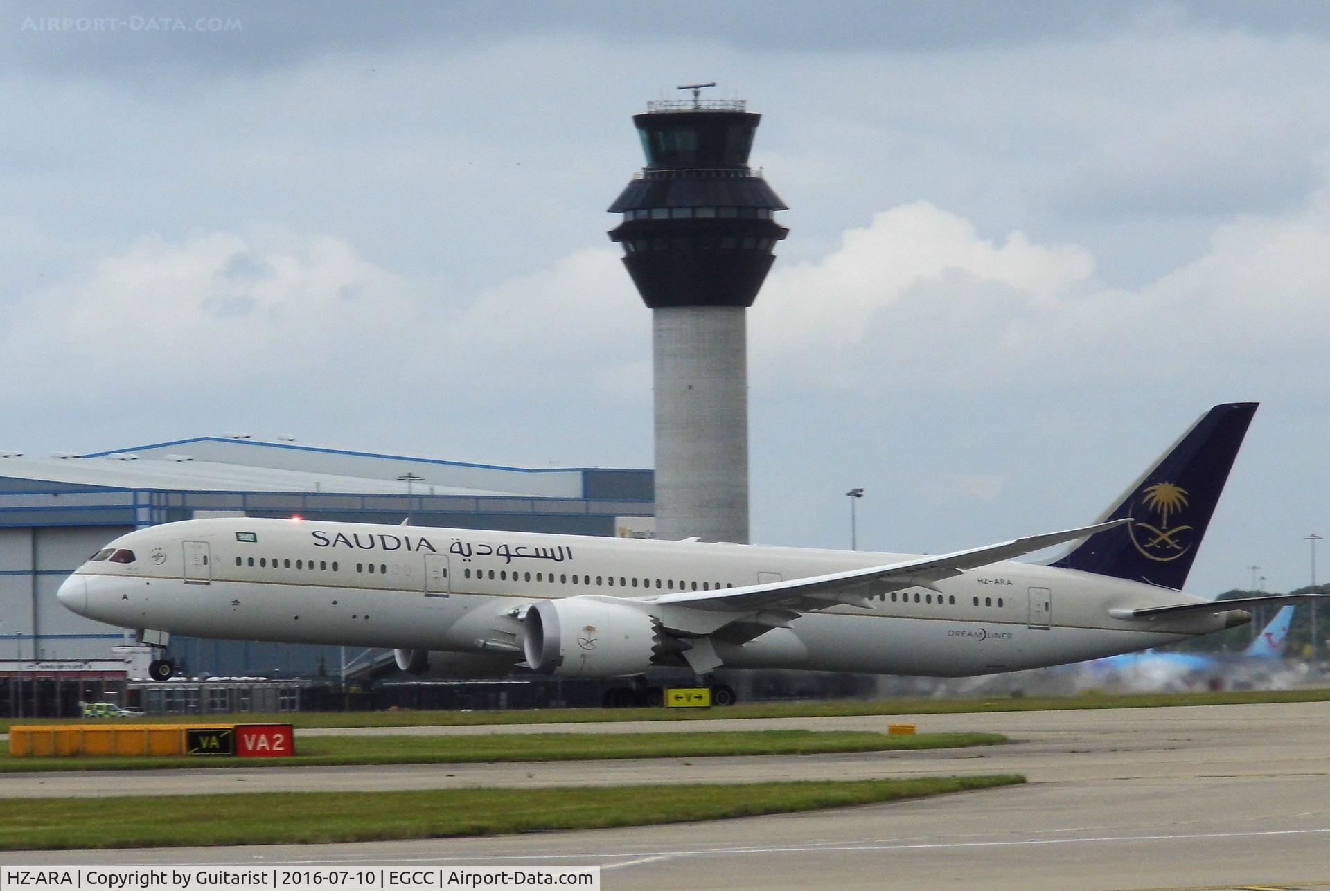HZ-ARA, 2016 Boeing 787-9 Dreamliner C/N 41544, At Manchester