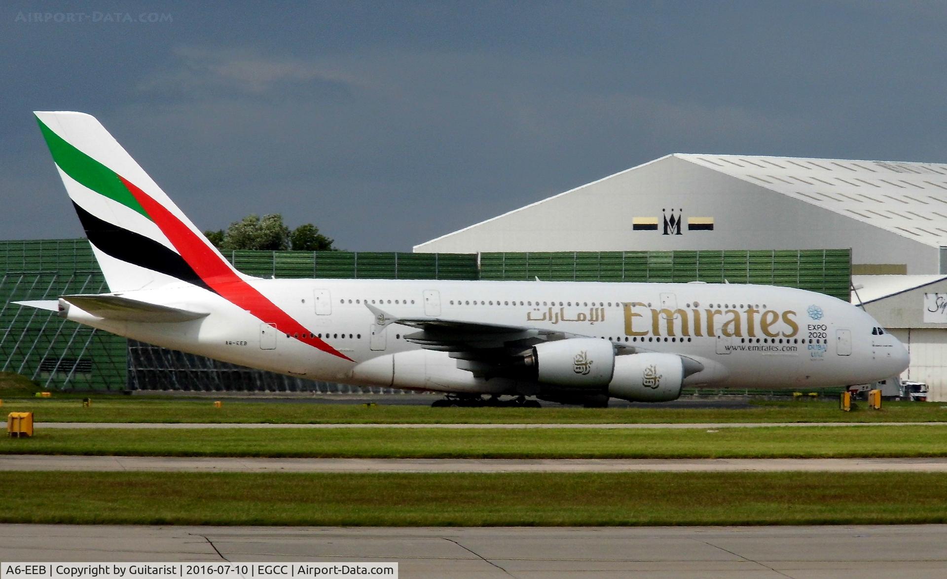 A6-EEB, 2012 Airbus A380-861 C/N 109, At Manchester