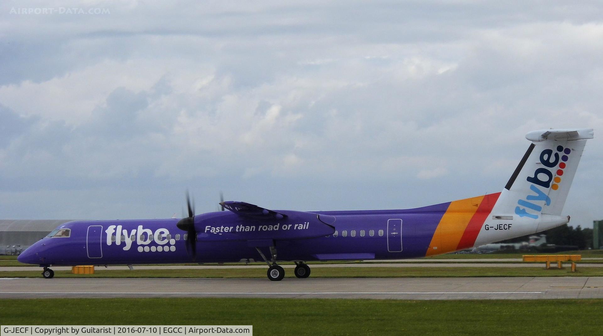 G-JECF, 2004 De Havilland Canada DHC-8-402Q Dash 8 C/N 4095, At Manchester