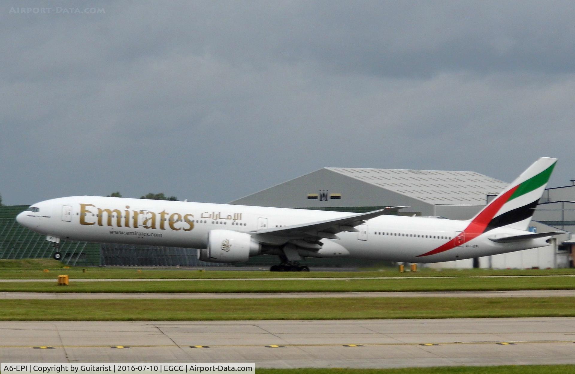 A6-EPI, 2015 Boeing 777-31H/ER C/N 42328/1364, At Manchester