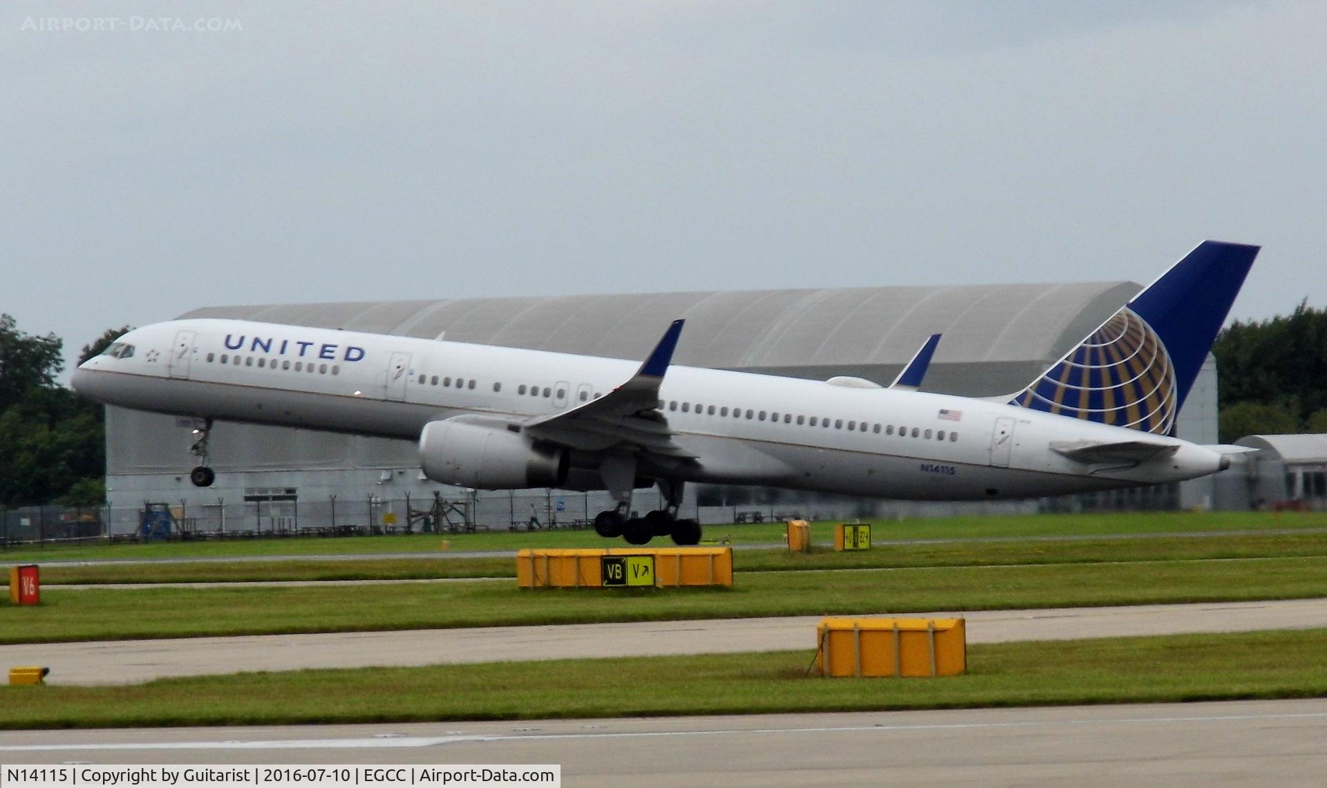 N14115, 1995 Boeing 757-224 C/N 27557, At Manchester
