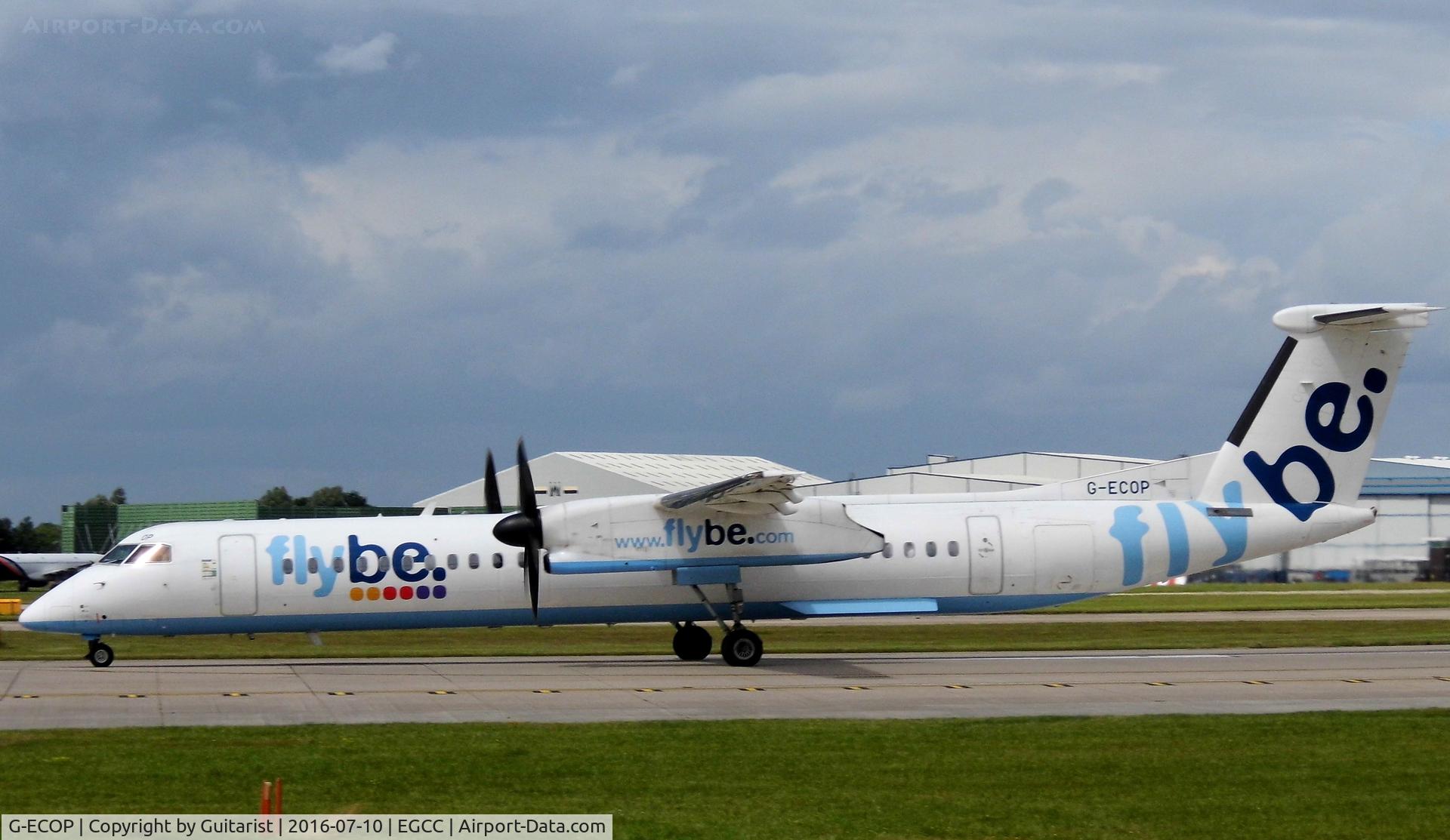 G-ECOP, 2009 De Havilland Canada DHC-8-402Q Dash 8 C/N 4242, At Manchester