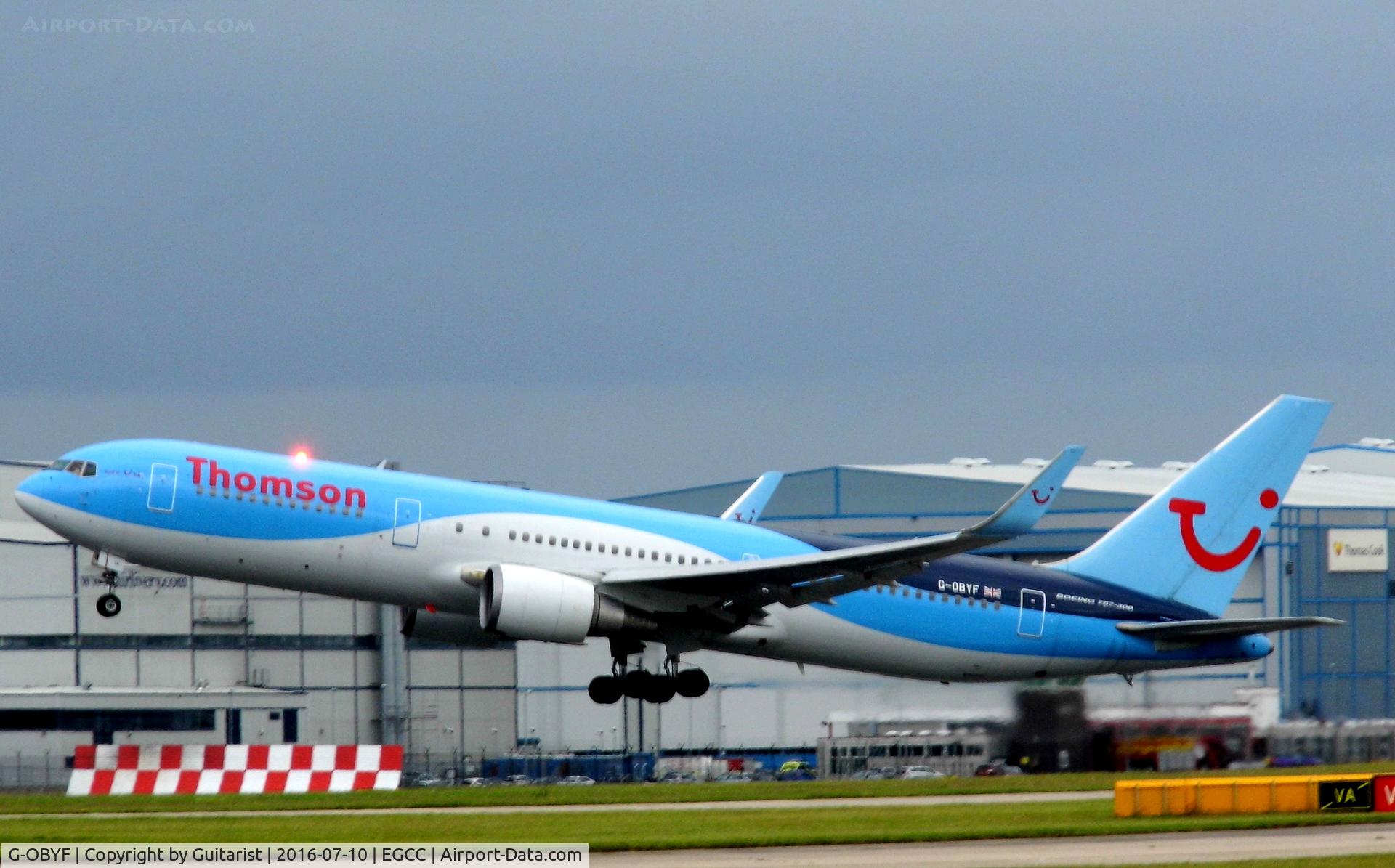 G-OBYF, 1998 Boeing 767-304 C/N 28208, At Manchester