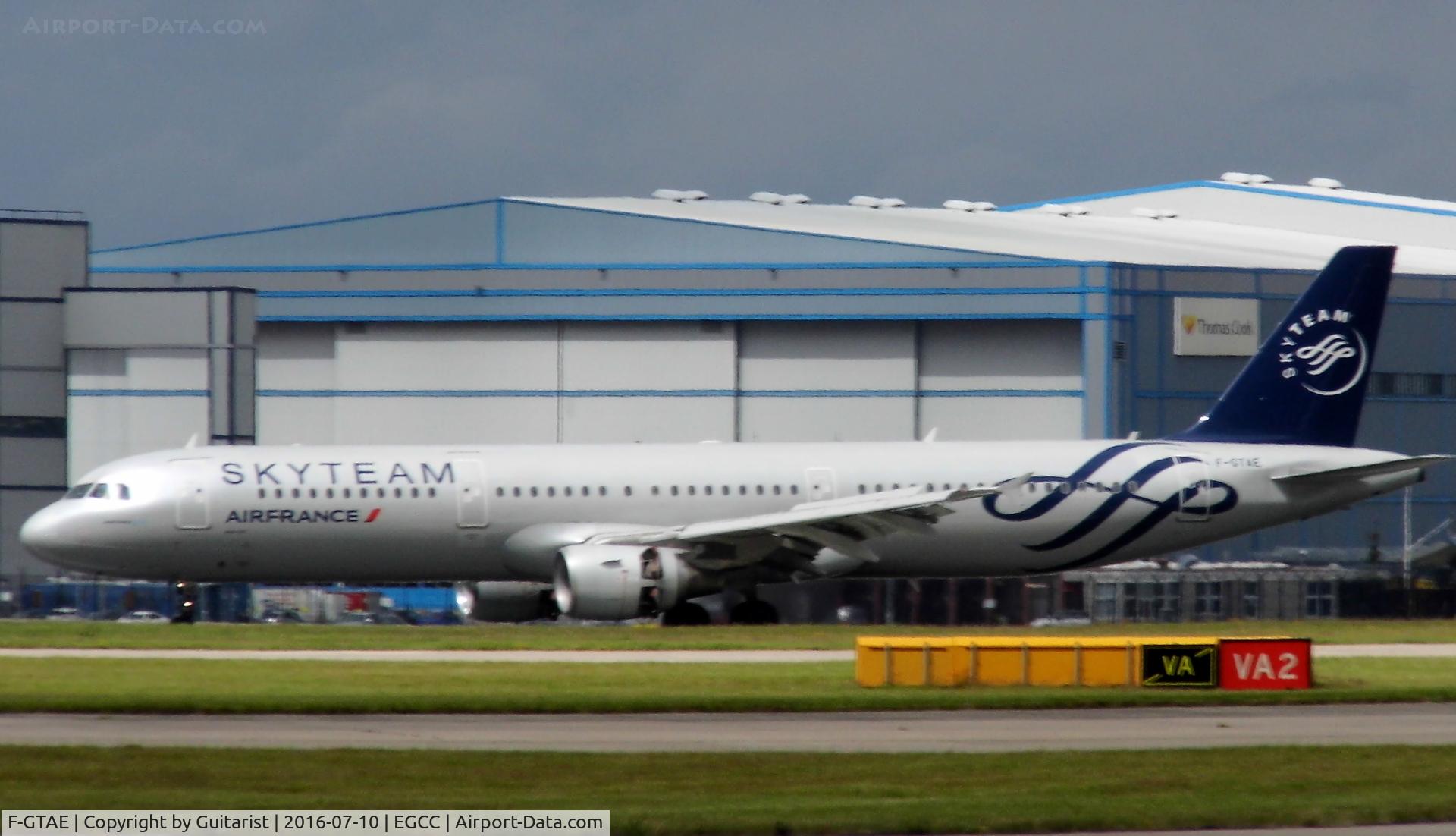 F-GTAE, 1998 Airbus A321-211 C/N 0796, At Manchester